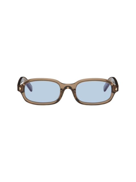Prada Brown Rectangular Sunglasses