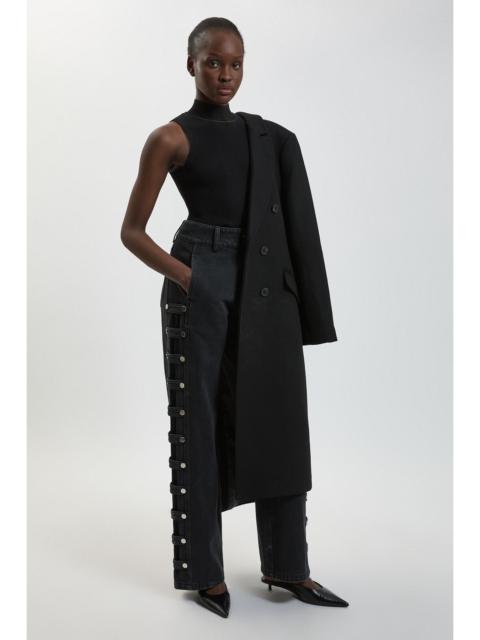 KAREN MILLEN Denim Military Panelled Jean