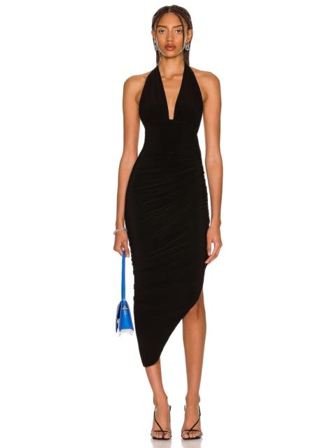 Halter Side Drape Gown