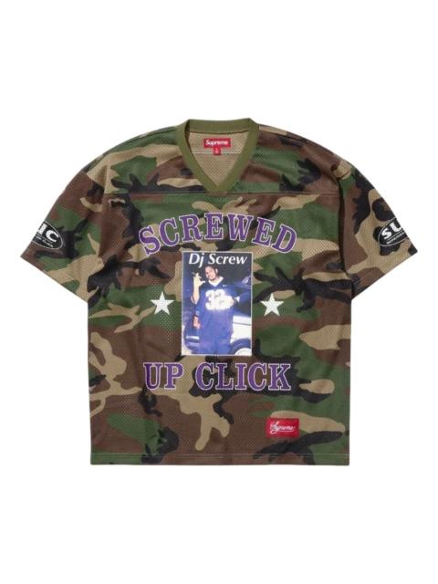 Supreme Supreme x DJ Screw SS26 Football Jersey 'Woodland Camo' SUP-SS26-146-BRN