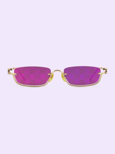 GUCCI Rectangular-frame sunglasses