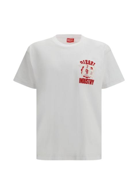 Diesel T-Norm-V14 logo applique T-shirt