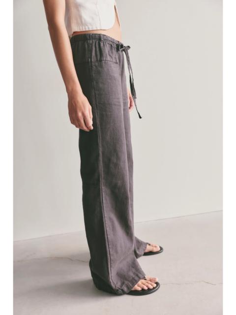 FREE PEOPLE Break The Ice Linen Slouch Flare Pants