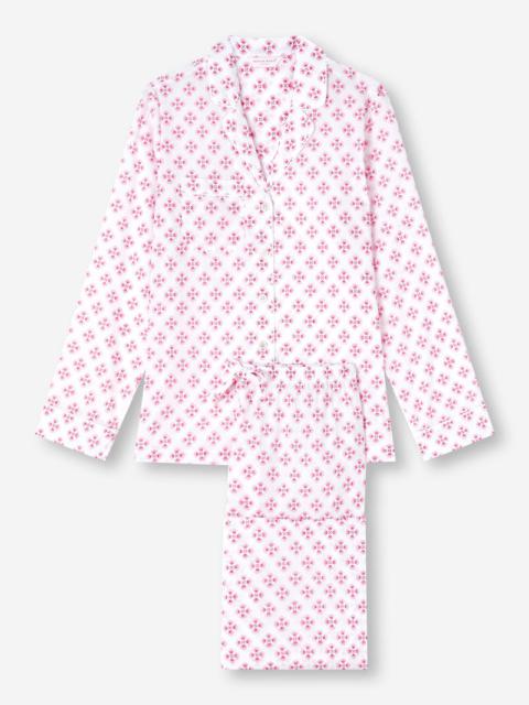 Derek Rose Women's Pyjamas Ledbury 62 Cotton Batiste White