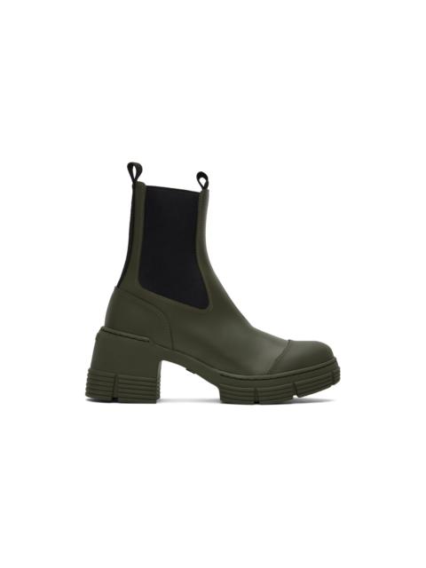 GANNI Khaki City Boots