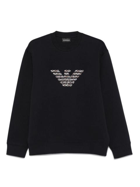 EMPORIO ARMANI Emporio Armani Eagle-emblem Embroidered Sweatshirt