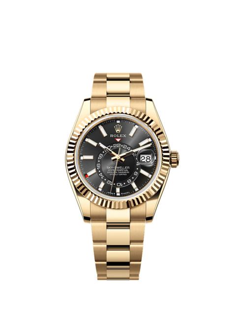 ROLEX Oyster, 42 mm, yellow gold