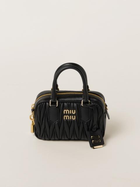 Miu Miu Matelassé nappa leather top-handle bag