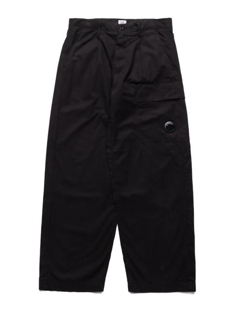 C.P. Company Cargo Pant In Microreps Boxy Pleats - Black