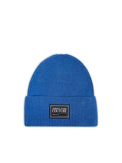 VERSACE JEANS COUTURE ribbed logo-patch hat