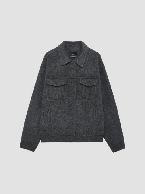 ANINE BING Women's Rory Wool Jacket - Grey