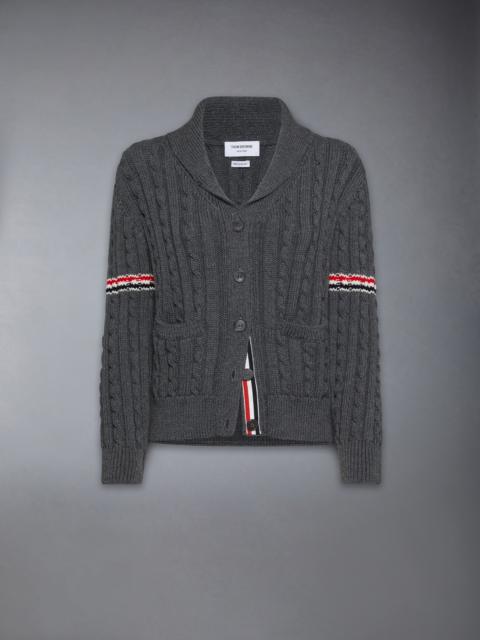 Thom Browne Merino Wool Armband Cardigan