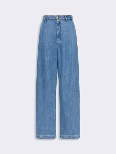 Sportmax PIOPPO Oversized Tencel jeans - MIDNIGHTBLUE