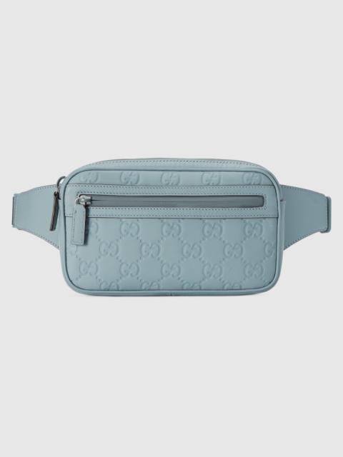 Blue gucci fanny pack sale