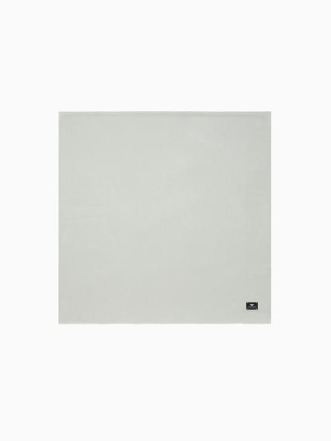 EMPORIO ARMANI Solid-coloured viscose-blend stole