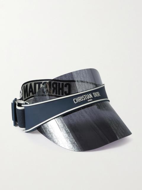 Dior Diorclub V1u Perspex And Cotton-blend Jacquard Visor
