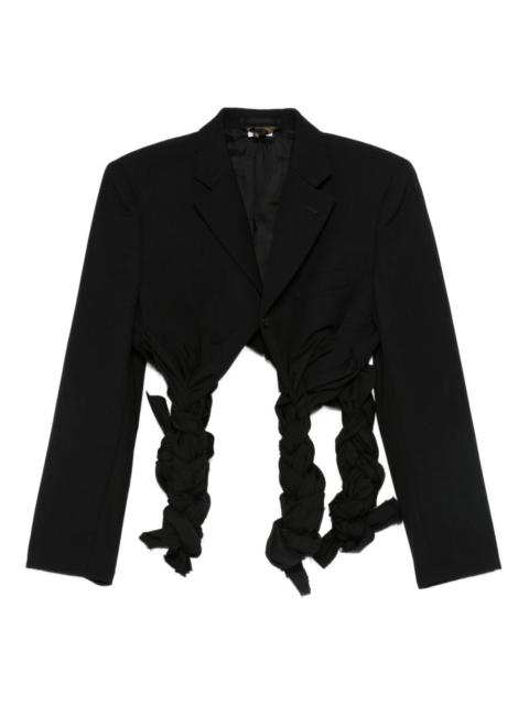 Comme Des Garçons braided-detail cropped jacket