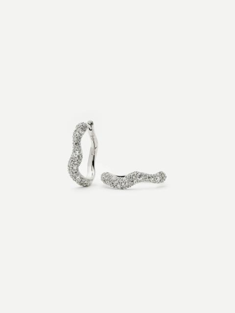 MISSOMA Molten Snow Small Hoop Earrings