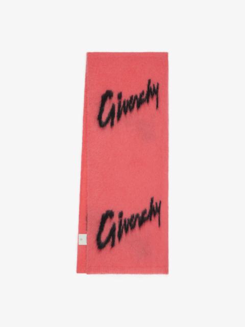 Givenchy SCARF IN ALL-OVER GIVENCHY INTARSIA MOHAIR