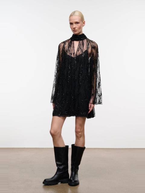 STAUD STAUD ESTHER MINI DRESS BLACK