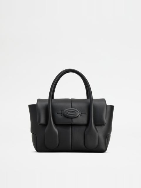 Tod's TOD'S DI BAG REVERSE IN LEATHER MINI - BLACK
