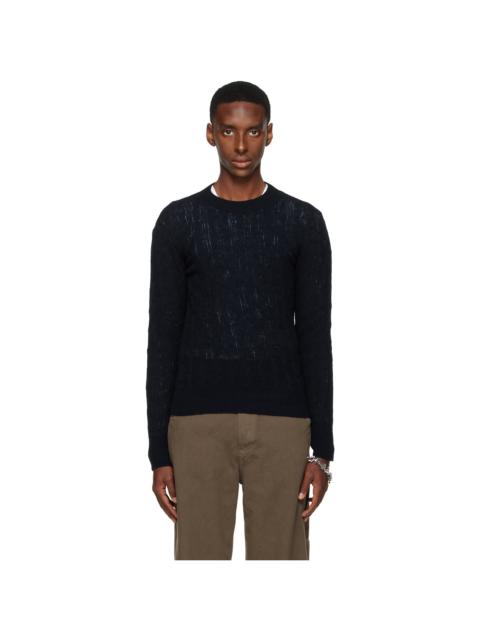 Dries Van Noten Black Crewneck Sweater