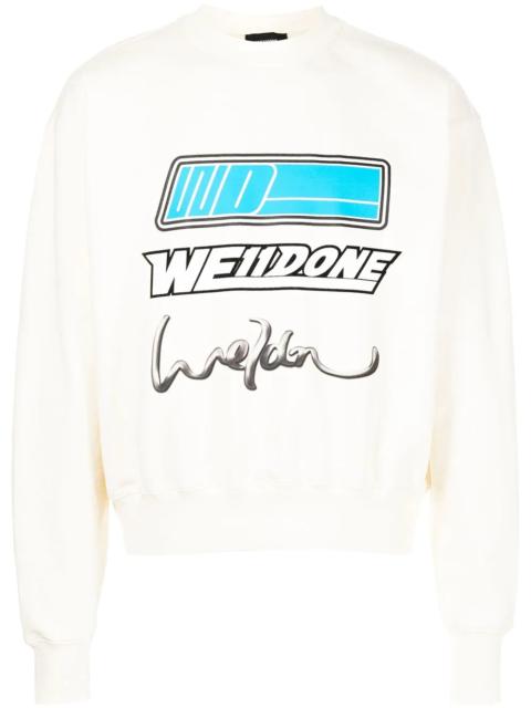 We11done logo-patch sweatshirt