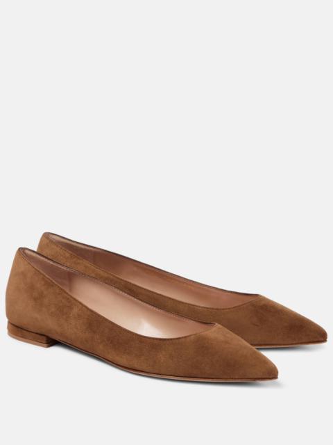 Gianvito suede ballet flats