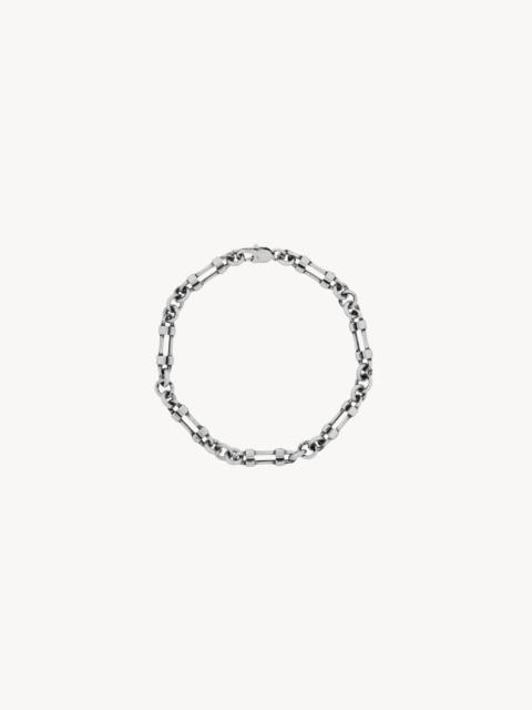 SAINT LAURENT BOLT CHAIN BRACELET IN METAL
