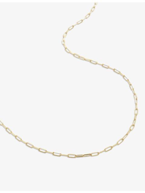 MONICA VINADER Paperclip 14ct yellow-gold necklace