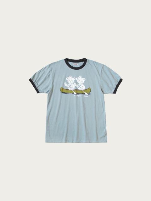 Kapital 20/- Jersey RINGER T ("K" BEAR) - Blue Grey