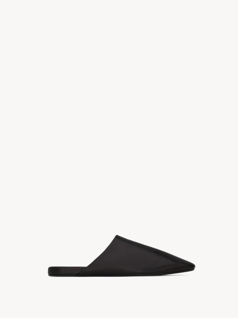 SAINT LAURENT PLAZA MULES IN SMOOTH LEATHER