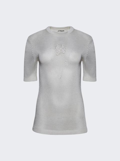 Jil Sander Knit Flower Crochet T-shirt Piuma