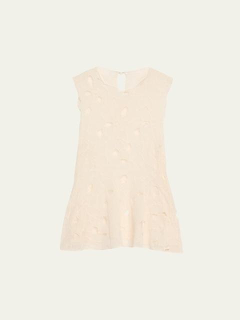 ULLA JOHNSON Ali Embroidered Sleeveless Top