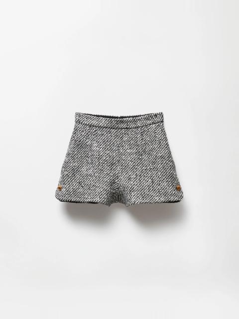 VERSACE Wool Bouclé Shorts