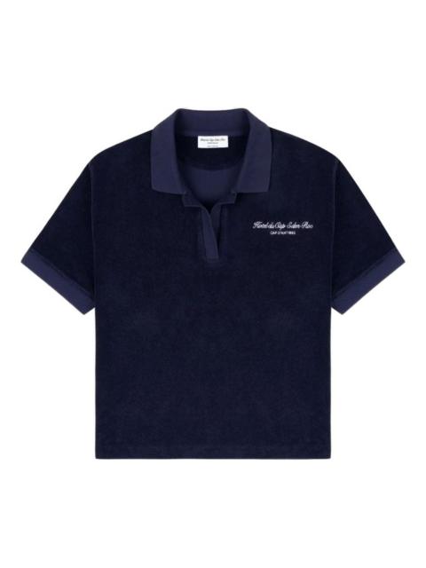 Sporty & Rich terry-cloth polo shirt