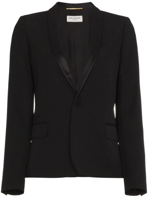 SAINT LAURENT Iconic Le Smoking Cropped Blazer