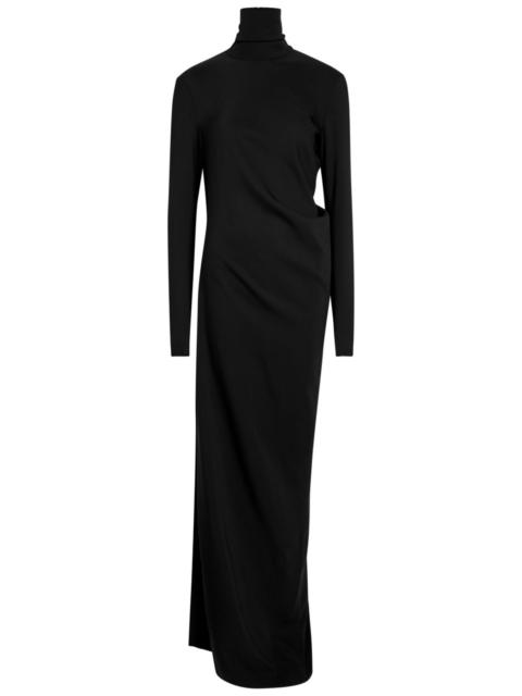 TOTEME Toteme High-neck Stretch-crepe Maxi Dress