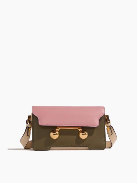 Marni Trunkaroo Mini Shoulder Bag in Camelia/Deep Sage/Shell
