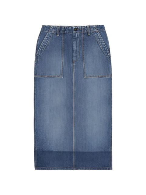 FORTELA Jia denim midi skirt