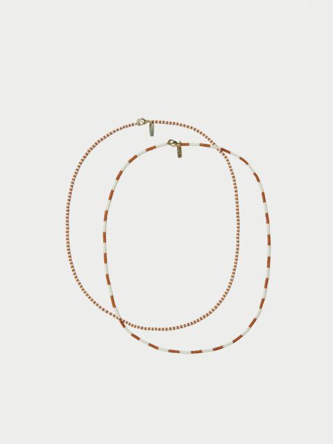 LOEFFLER RANDALL Soo Amber/Cream Necklace Set