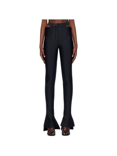 MUGLER Black Cutout Trousers