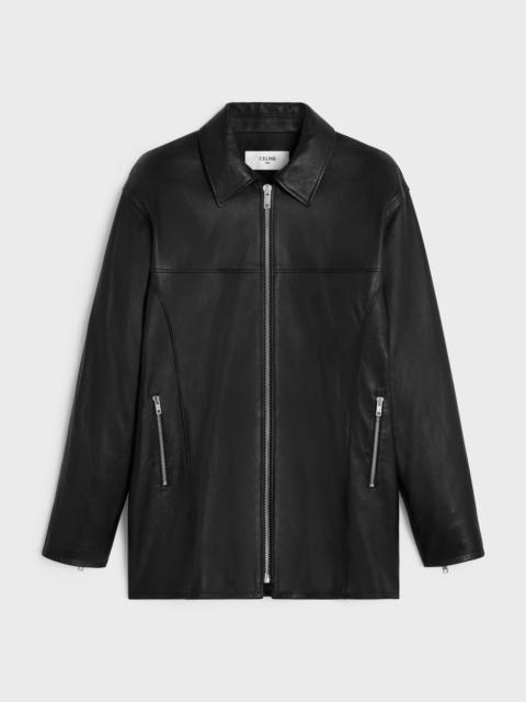 CELINE car coat jacket in soft lambskin