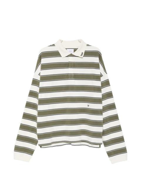 Rhude Rhude Horizontal-stripe Long-sleeve Polo Shirt