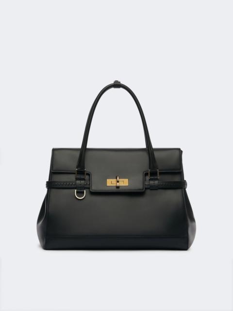 Max Mara MARGAUX25 Natural leather handbag - BLACK
