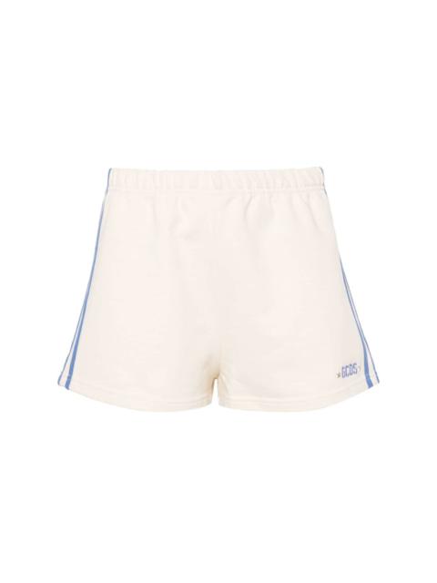 GCDS logo-embroidered jersey shorts