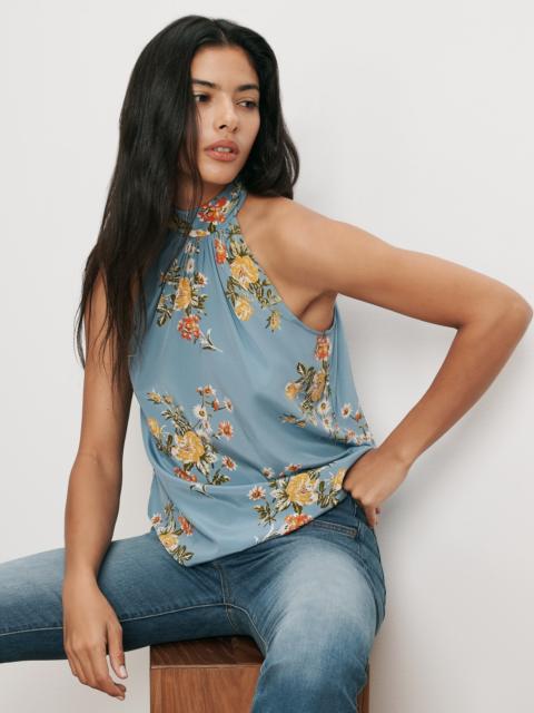 VERONICA BEARD KOVI FLORAL HALTER TOP