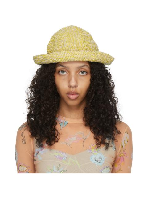 MARCO RAMBALDI SSENSE Exclusive Yellow Crochet Bucket Hat