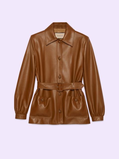 GUCCI Nappa leather jacket