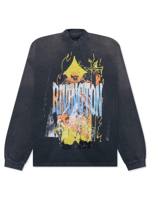 RRR123 FORGIVE ME VINTAGE L/S TEE - VINTAGE BLACK